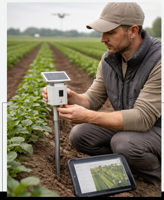 IoT мониторинг сельскохозяйственных полей и контроля в Каменске-Уральском